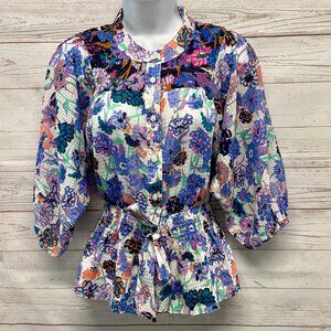 Tanya Taylor floral blouse